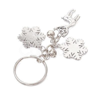 Alloy with Cubic Zirconia  Keychain KEYC-JKC00864-1