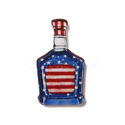 Independence Day Printed Acrylic Pendants TACR-F007-02C-1