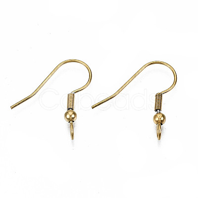 304 Stainless Steel Earring Hooks X-STAS-S111-003G-1