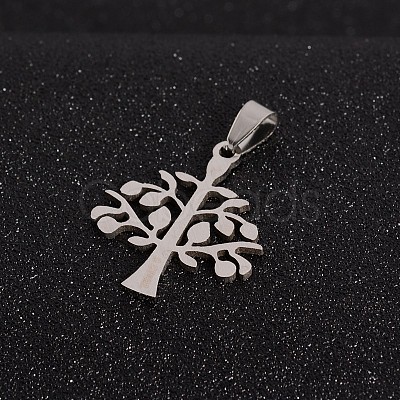 Tarnish Resistant Tree of Life 201 Stainless Steel Pendants STAS-I032-139-1