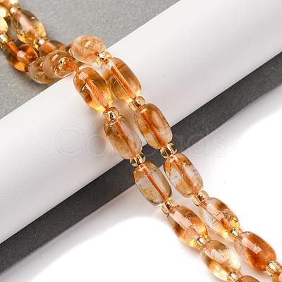 Natural Citrine Beads Strands G-L610-C02-02-1