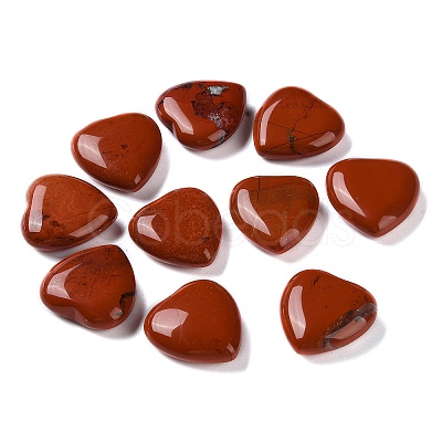 Natural Red Jasper Heart Palm Stones G-M416-09D-1