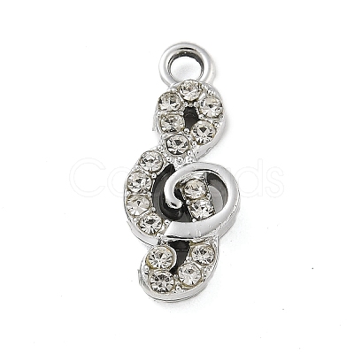 Alloy Rhinestone Pendants PALLOY-P308-02P-1