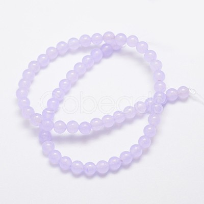 Natural & Dyed Malaysia Jade Bead Strands G-A146-6mm-A18-1