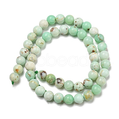 Natural Green Opal Beads Strands G-R494-A08-03-1