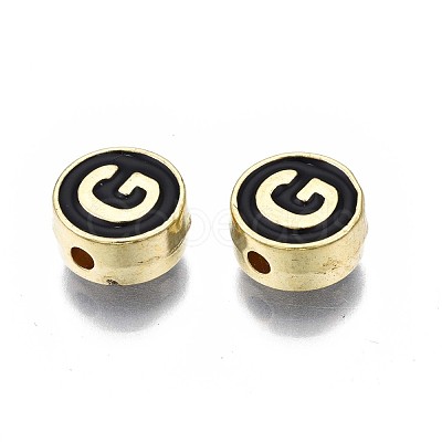 Alloy Enamel Beads ENAM-N052-006-02G-RS-1