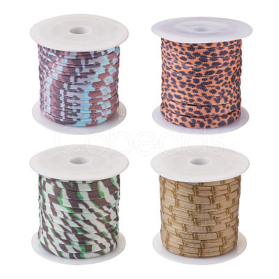 4 Colors Flat Polyester Elastic Cord EC-TA0001-03B-1