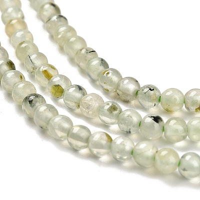 Natural Prehnite Beads Strands G-B107-E01-01-1