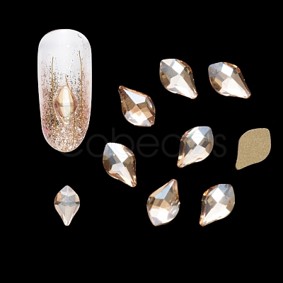 Flat Back Glass Rhinestone Cabochons MRMJ-Q072-42B-1