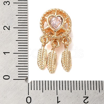 Rack Plating Alloy Rhinestone European Beads PALLOY-S189-39G-1