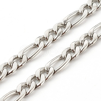 304 Stainless Steel Figaro Chains Eyeglasses Chains AJEW-EH00348-01-1