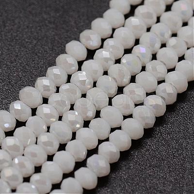 Electroplate Glass Bead Strands GLAA-K013-10HR-1