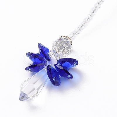 Crystal Fairy Beaded Wall Hanging Decoration Pendant Decoration HJEW-G019-02B-1