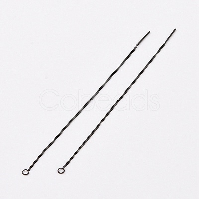 304 Stainless Steel Stud Earring Finding X-STAS-E161-07EB-1