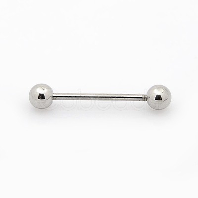 Tarnish Resistant 316L Surgical Stainless Steel Tongue Rings AJEW-P002-02-1