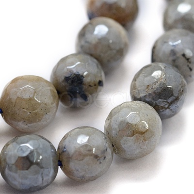 Natural Labradorite Beads Strands G-P385-01-8mm-1