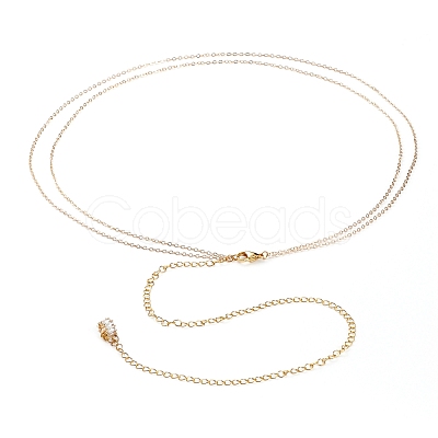 Brass Cable Chain Belts NJEW-C00016-1