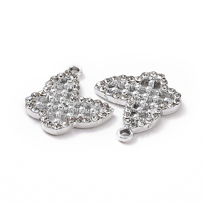 Alloy Crystal Rhinestone Pendants ALRI-H004-47P-1