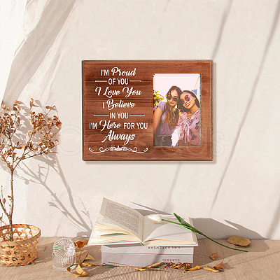 MDF Wood Photo Frames DIY-WH0231-078-1