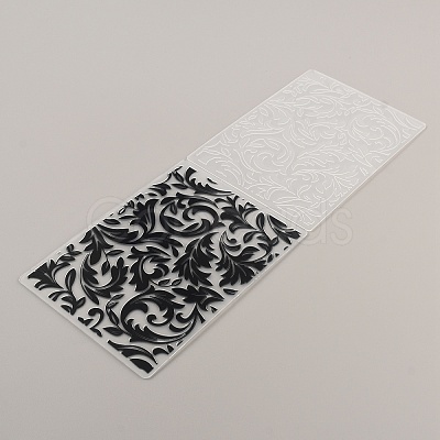 Plastic Embossing Folders DIY-WH0304-609-1