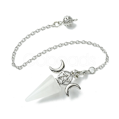 Natural Quartz Crystal Cone Dowsing Pendulum Big Pendants G-C114-01P-21-1