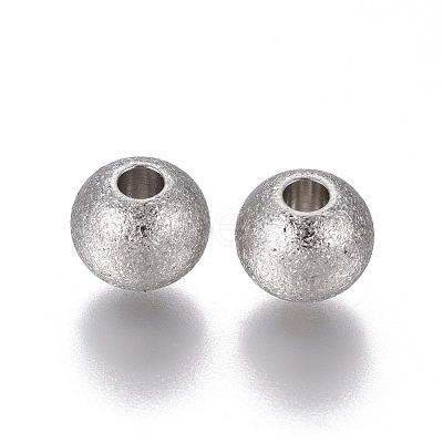 Non-Tarnish 201 Stainless Steel Textured Beads STAS-F222-029-B-1