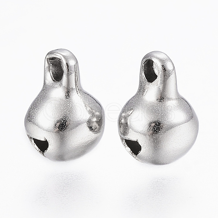 Tarnish Resistant 304 Stainless Steel Bell Charms STAS-K154-B-51P-1