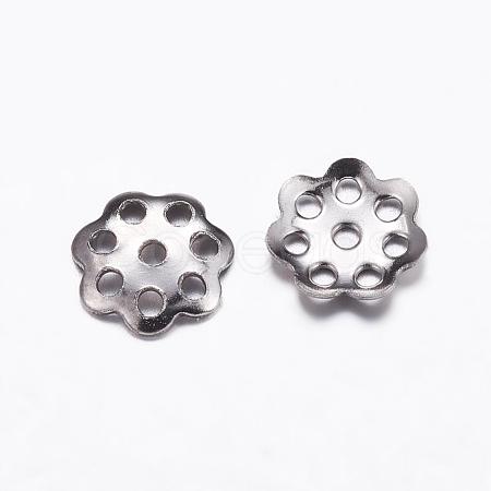 Tarnish Resistant 304 Stainless Steel Beads Caps STAS-P161-13-1