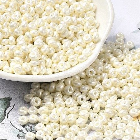 Baking Paint Luster Glass Seed Beads SEED-B001-04A-11-1