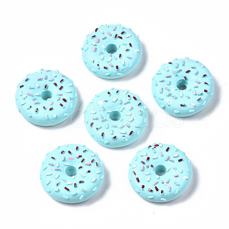 Spray Painted Resin Cabochons CRES-Q215-002B-1