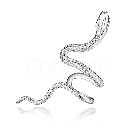 Fashionable S925 Silver Snake Ear Clip LU5013-1