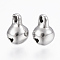 Tarnish Resistant 304 Stainless Steel Bell Charms, Stainless Steel Color, 9x6x5.5mm, Hole: 1.5mm