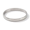 Non-Tarnish 304 Stainless Steel Textured Bangles, Stainless Steel Color, Inner Diameter: 2-1/8x2-1/2 inch(5.4x6.3cm)