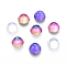 Transparent K9 Glass Cabochons, Half Round/Dome, Mixed Color, 6x3.5mm