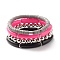 Synthetic Hematite & Polymer Clay Heishi Beads Stretch Bracelets Set, Chunky Curved Tube Beads Stackable Bracelets for Women, Mixed Color, Inner Diameter: 2-1/8~2-3/8 inch(5.4~6cm), 4pcs/set