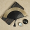 Chinese Style Wood Folding Fan with Tassel, for Party Wedding Dancing Decoration, Tan, 210mm