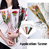 Magibeads 120Pcs 6 Colors OPP Plastic Flower Bouquet Bags ABAG-MB0001-02-6