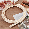 Round Natural Rattan Wicker Strips AJEW-WH0258-945A-4