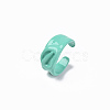 Spray Painted Alloy Cuff Rings RJEW-T011-34G-RS-2