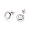 304 Stainless Steel Stud Earrings EJEW-I235-07A-3