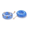 Duck Pool Float Dangle Clip-on Earrings for Non Piercing EJEW-Z015-02B-2