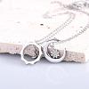 Sun Moon Star Friendship Couple Necklace for 2 Best Friend Necklace for 2 Sun and Moon Matching Couple Necklace Jewelry Gifts for Women Men JN1113A-3
