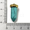 Natural Turquoise Pointed Pendants STAS-K273-03G-04-3