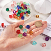  90pcs 6 colors Transparent Resin Beads RESI-TA0001-58-13