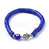 Polymer Clay Heishi Beads Beads Stretch Bracelets BJEW-JB04449-01-1