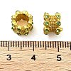 Brass Micro Pave Cubic Zirconia European Beads KK-S393-06-2