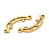 201 Stainless Steel Connector Charms STAS-Q245-21G-2