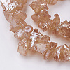 Electroplated Natural Quartz Crystal Bead Strands G-F336-06B-1