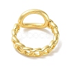 Brass Open Cuff Ring RJEW-E292-09G-3