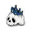 Skull with Crown Enamel Pins JEWB-G013-A01-1